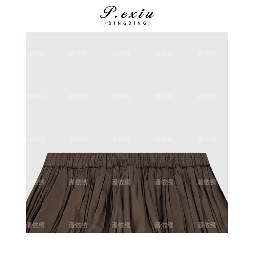 03-5潘依绣丁丁宠粉时髦Miu系艺术抽褶半身裙Q19392 商品图2