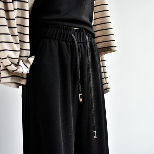 丁摩 【棉质弯刀裤】春季新款女装空气棉微弯刀阔腿运动休闲裤子女6ZF-C363 商品图3