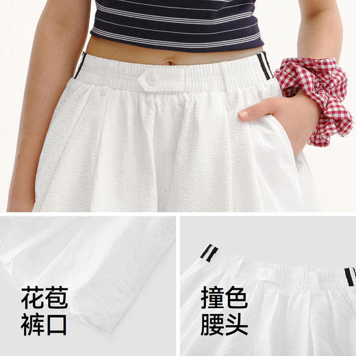 商场同款|森马休闲裤女夏季宽松花苞裙裤2026新款少女感可爱短裤 商品图3