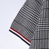 SDSA男装2026新款轻奢潮牌千鸟格撞色条纹袖口针织短袖T恤百搭 商品缩略图2