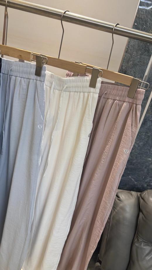 F032910春夏季新款韩系温柔感简约亚麻混纺锦棉弯刀裤阔腿裤 商品图3