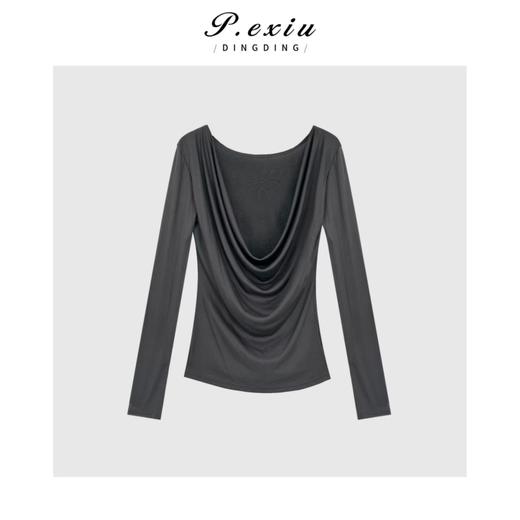 04-1潘依绣丁丁宠粉复古法式蕾丝拼接荡领上衣Q9851 商品图0