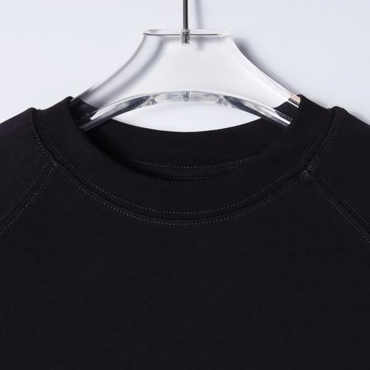 SDSA男装2026新款高贵轻奢纯色侧摆抽绳刺绣字母圆领短袖T恤百搭 商品图1