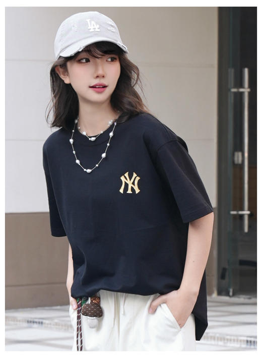 ML烫金云霄万马奔腾印花短袖T恤 商品图4