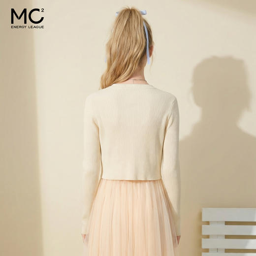 女装针织外披配网纱吊带裙两件套-803S4221001 商品图3