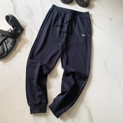 F032915春季新款抽绳设计小LOGO刺绣卫裤基础收口针织长裤 商品图9