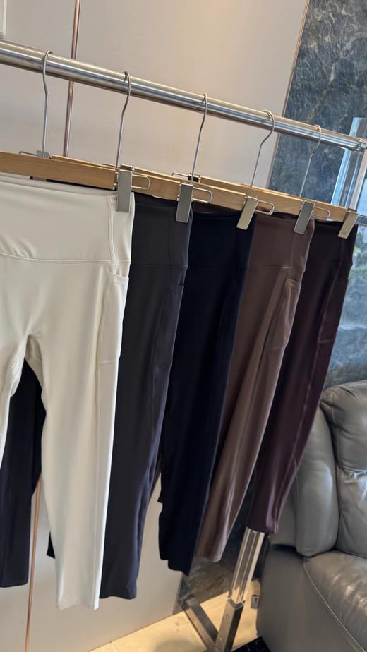 F032990新款弹力高腰收腹运动健身跑步薄款瑜伽打底裤 商品图4