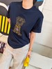 芬迪 全新上线老花小狗章仔藏蓝色T 恤 商品缩略图2