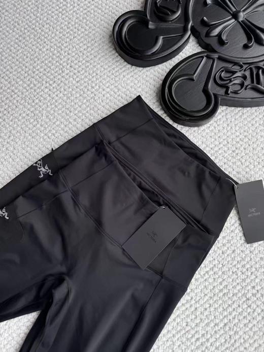 F032906高弹贴合不紧绷运动通勤高腰女子薄绒打底裤瑜伽裤 商品图9