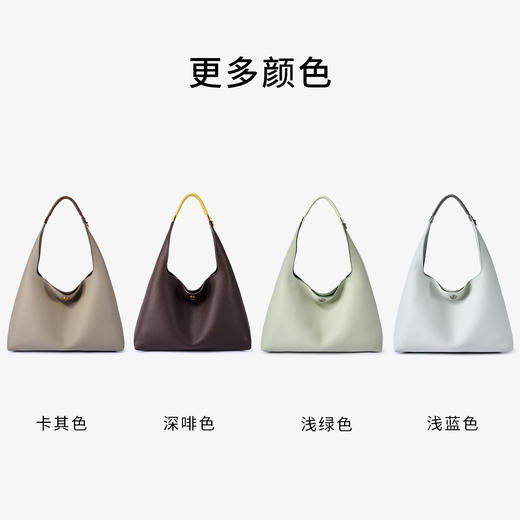 【2F迪桑娜】迪桑娜荔枝纹牛皮多功能女包 26SS轻行系列 编织HOBO包 商品图10