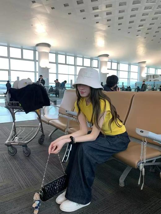 F032960新款设计感薄款褶皱显瘦防褪色牛仔裤直筒阔腿裤 商品图7