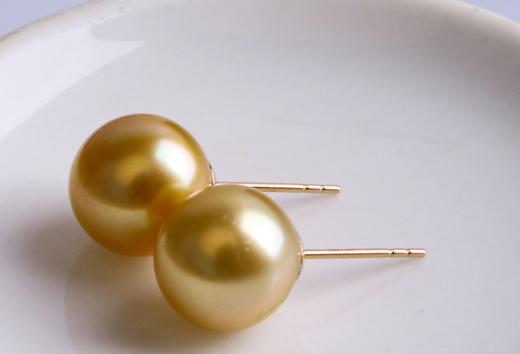 ⁶【南洋金珍珠】18K金耳钉，10-11MM，编号ED134，出证书，48小时鉴赏期——SS06-CR-YMZZ【HOT】 商品图2