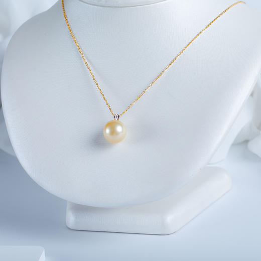 ⁶【南洋金珍珠】18K金王妃款吊坠，12-13MM，编号DZ237，出证书，48小时鉴赏期——SS06-CR-YMZZ【HOT】 商品图1