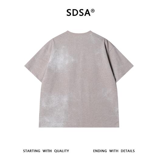 SDSA男装2026新款高贵轻奢潮牌蛛网亮片圆领短袖T恤扎染百搭上衣 商品图4