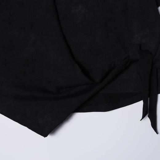 SDSA男装2026新款高贵轻奢韩系拼接下摆不规则圆领短袖T恤时尚潮 商品图2