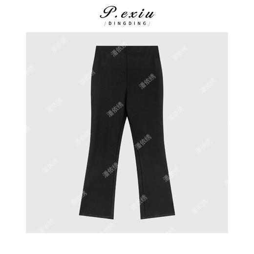 04-1潘依绣丁丁宠粉设计感修身气质喇叭形西裤 Q9846 商品图1