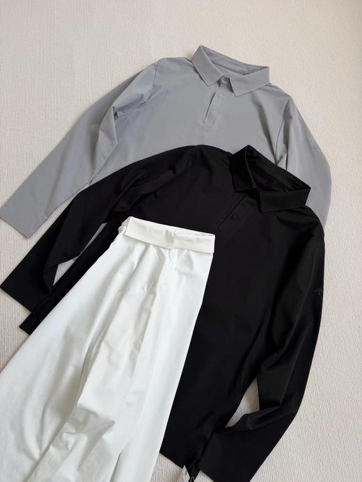 F032928春季新品DUALIS系列都市通勤男士压胶长袖POLO衫 商品图1