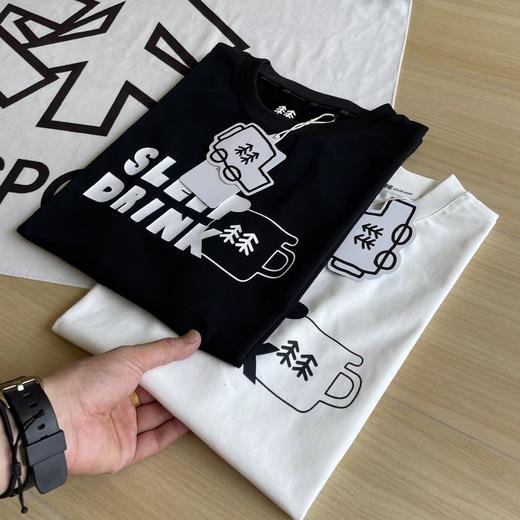 F032926圆领山系户外休闲速干防晒透气圆领涂鸦印花宽松短袖T恤 商品图3