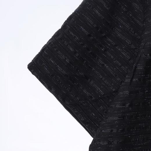 SDSA男装2026新款高贵轻奢时尚提花条纹翻领短袖衬衫百搭宽松上衣 商品图2