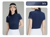 F032919简约袖口撞色高尔夫FIELD女士防晒修身短袖POLO衫 商品缩略图9