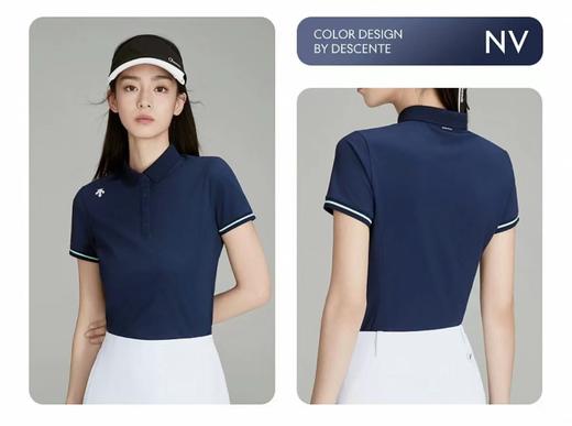 F032919简约袖口撞色高尔夫FIELD女士防晒修身短袖POLO衫 商品图9