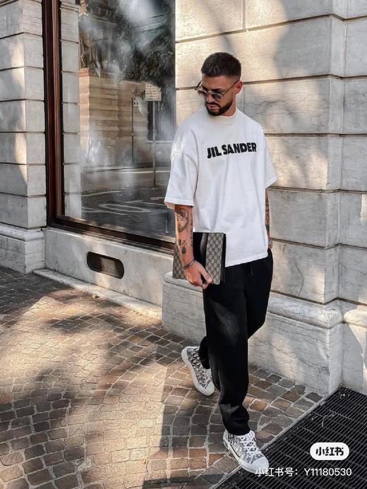 JS 吉尔桑达26款新款字母圆领短袖T恤 Z-15905 商品图6