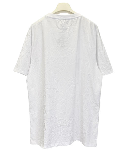 中性款印花褶皱可调节短袖T恤ba014 商品图2