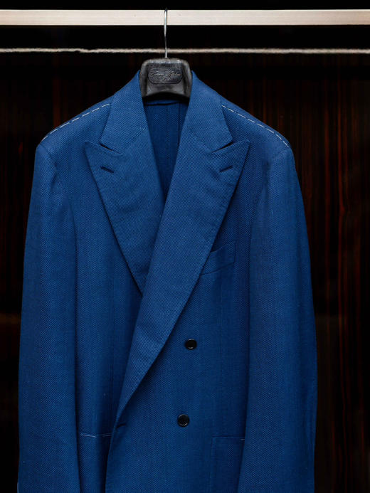 Cesare Attolini 4x1双排扣亚麻Blazer 商品图1