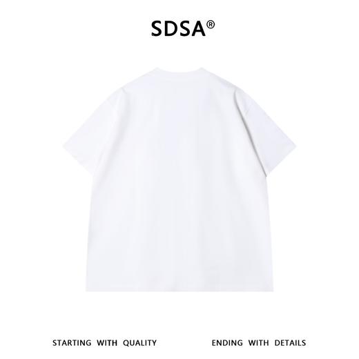 SDSA男装2026新款高贵轻奢韩系极简风纯色圆领短袖T恤宽松百搭潮 商品图4