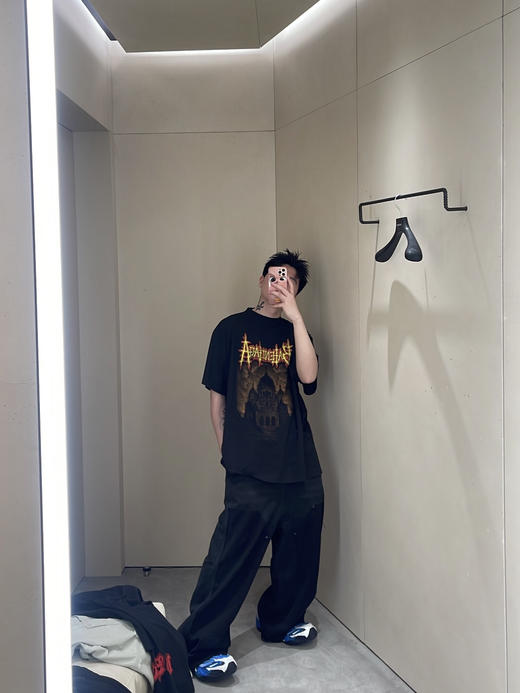 巴黎世家 26ss字母标识圣心教堂印花T恤 男女同款（DY） 商品图8