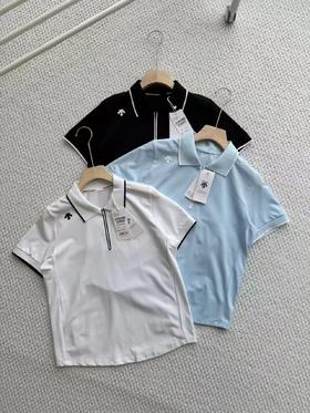 F032912春夏新品TRAINING系列压胶工艺女士短袖防晒POLO衫