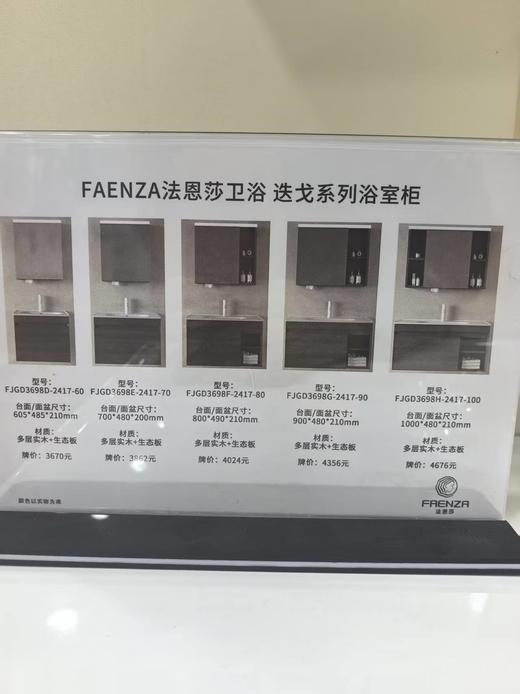 法恩莎卫浴 浴室柜FJGD3698H-2417-100 商品图2