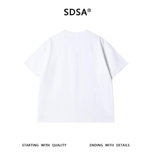 SDSA男装2026新款高贵轻奢韩系简约印花圆领短袖T恤百搭休闲上衣 商品图4