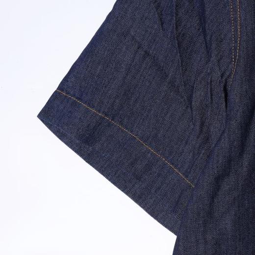 SDSA男装2026新款高贵轻奢美式复古双口袋牛仔短袖衬衫百搭时尚 商品图2