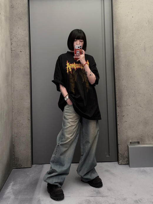 巴黎世家 26ss字母标识圣心教堂印花T恤 男女同款（DY） 商品图4