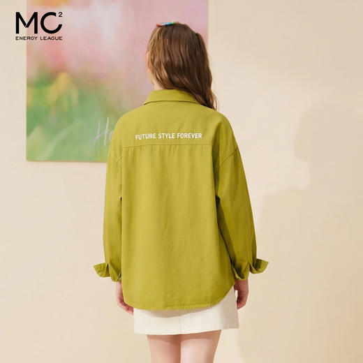 女装翻领袋盖订标长袖衬衣-8807C4212009 商品图3