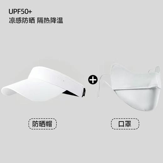 【新款福利来袭！防晒口罩免费送】防晒凉感套装 防晒帽子 新款夏季冰丝显脸小防紫外线太阳帽 跑步运动百搭空顶帽 防晒帽子+防晒帽子两件套 商品图9