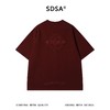 SDSA男装2026新款高贵轻奢美式贴布刺绣字母设计圆领短袖T恤百搭 商品缩略图4