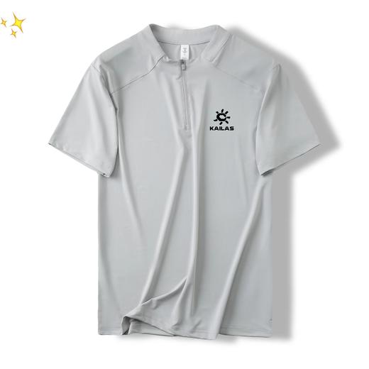 F032974新款跑步健身速干训练四色半高领T恤短袖 商品图3