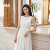 商场同款|森马连衣裙女夏季白色圆领背心裙镂空2026新款气质长裙 商品缩略图1