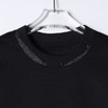 SDSA男装2026新款高贵轻奢潮牌简约拼接铆钉圆领短袖T恤百搭上衣 商品缩略图1
