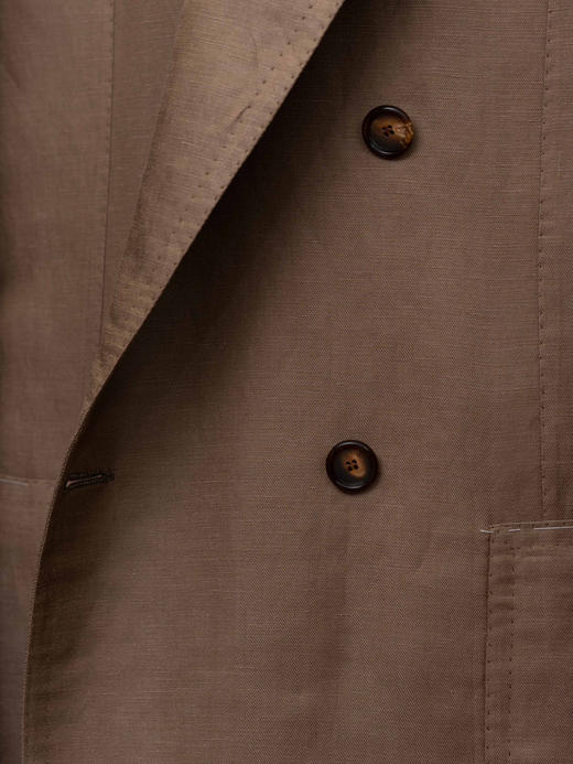 Cesare Attolini 香槟色双排扣 Silk-Linen 套装 商品图7