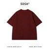 SDSA男装2026新款高贵轻奢美式毛边贴布字母数字做旧圆领短袖T恤 商品缩略图4