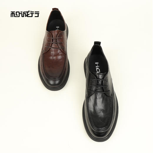 和诚行2026春季新款时尚舒适百搭系带男式商务鞋0930273 商品图4