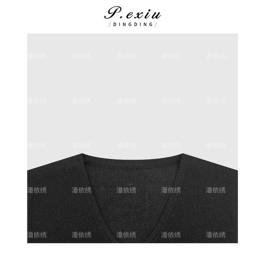 03-5潘依绣丁丁宠粉简约百搭V领针织背心Q19311 商品图2