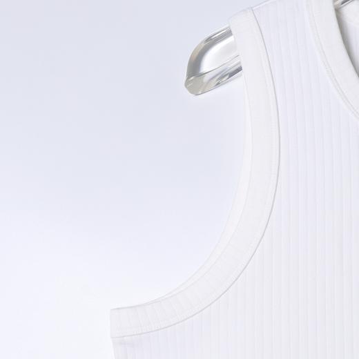 SDSA男装2026新款高贵轻奢潮牌纯色竖纹无袖打底背心百搭时尚上衣 商品图2