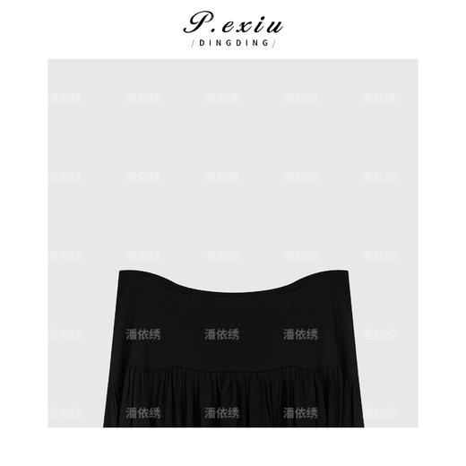 03-5潘依绣丁丁宠粉法式风长款压褶半身裙Q90211 商品图2