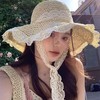 夏季2026草帽女新款镂空草编帽出游防晒帽子 沙滩海边大帽檐遮阳帽 商品缩略图1