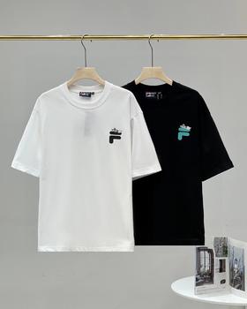F032932后背外星幻想印花休闲宽松情侣款短袖T恤