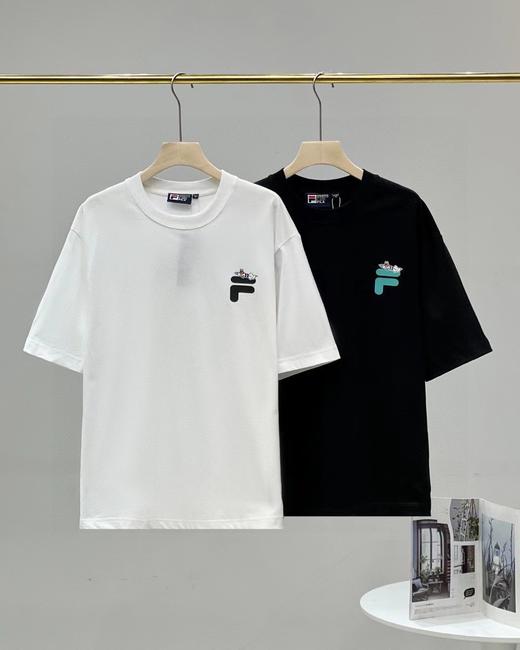 F032932后背外星幻想印花休闲宽松情侣款短袖T恤 商品图0